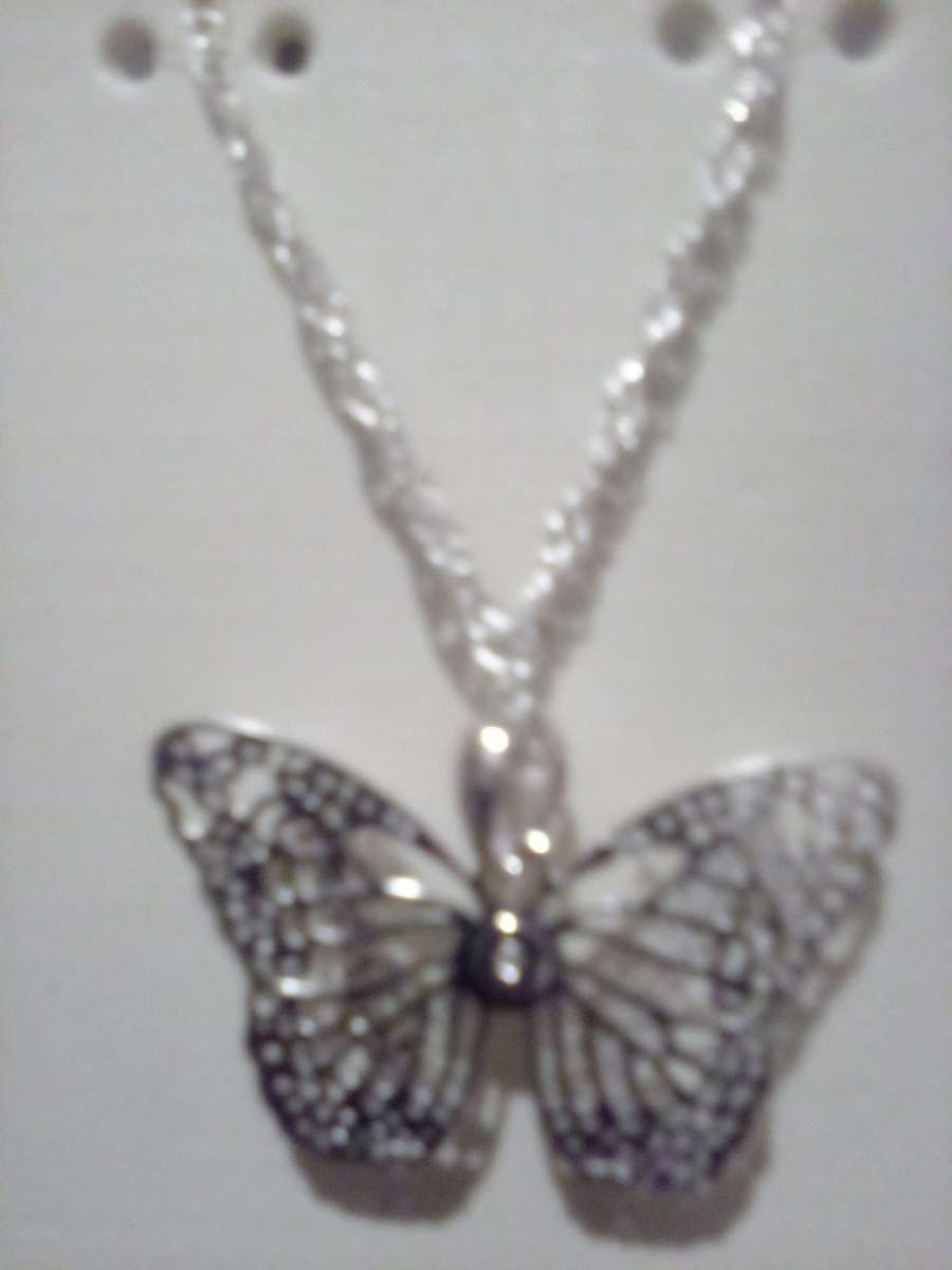 Sterling Silver butterfly necklace