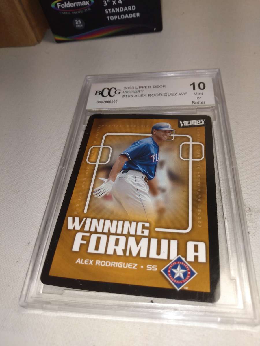 2003 upper Deck victory Alex Rodriguez bccg mint 10 grade