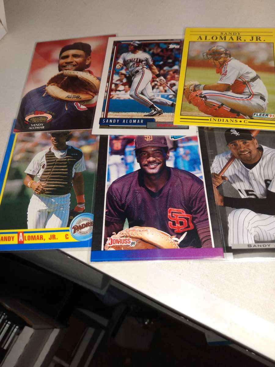 six card lot Sandy alomar Jr Hall of famer