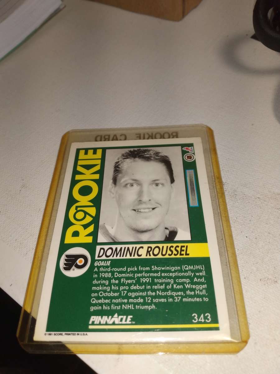 1991 1992 rookie card Pinnacle Dominic Roussel