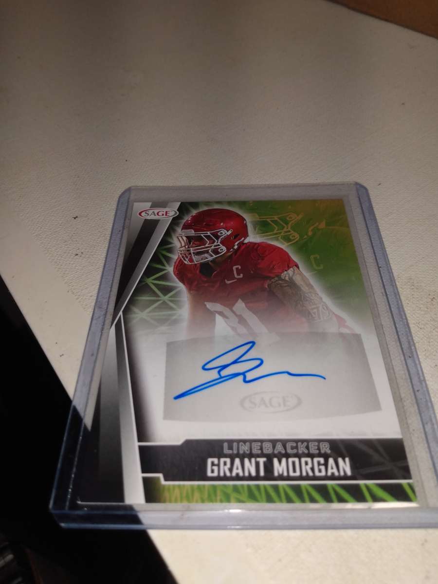 2022 sage Grant Morgan autograph