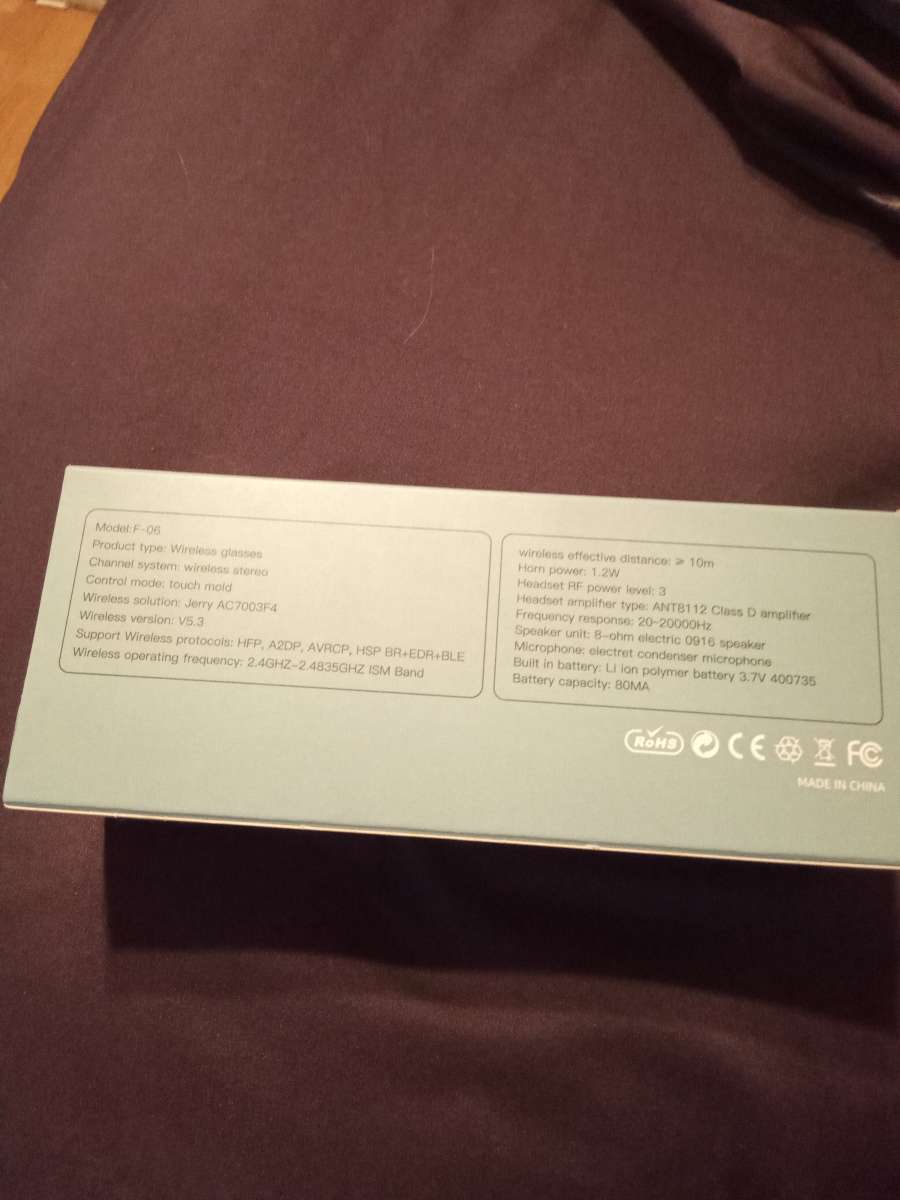 Bluetooth sunglasses