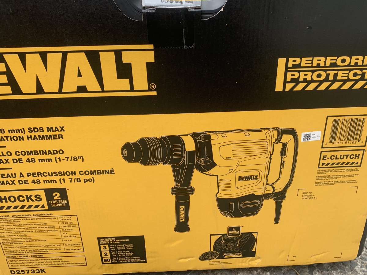 DeWALT combination hammer SDS