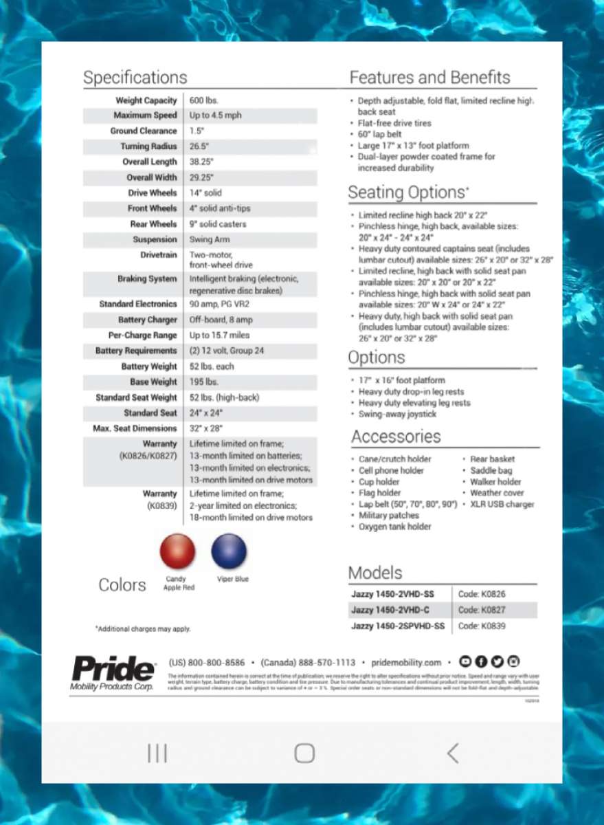 Jazzy Select elite power chair