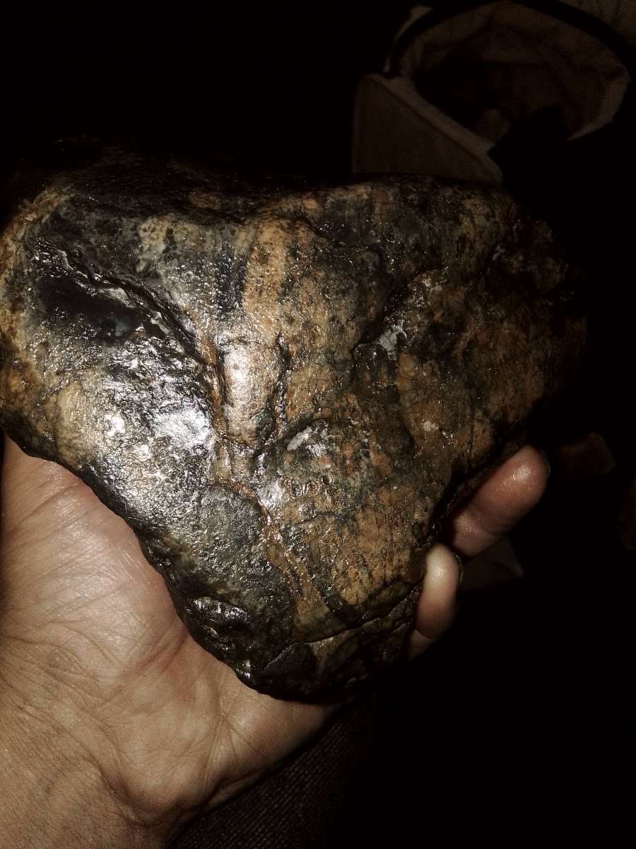 CarbonadoBrown and Yellow with and GreenChrystaline