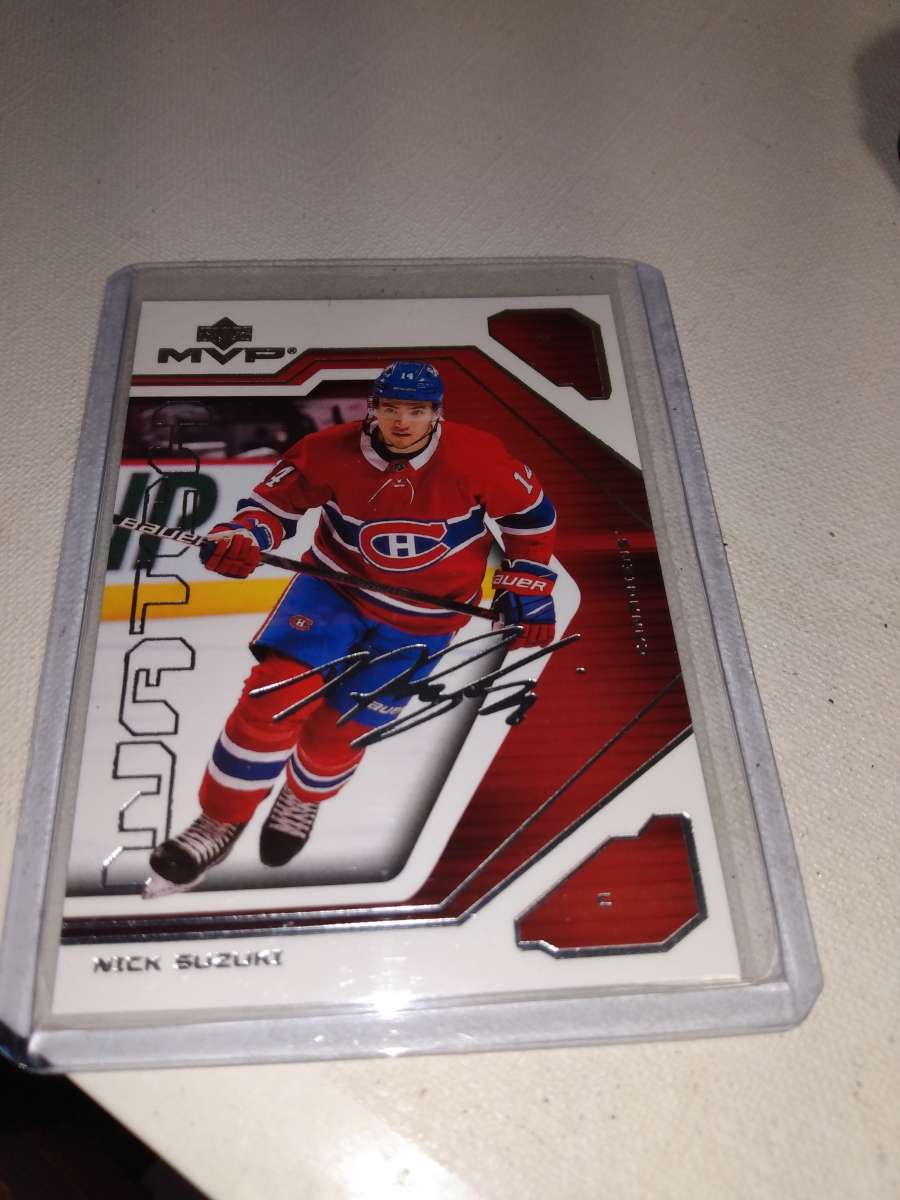 MVP upper Deck autographed card Nick suxuki