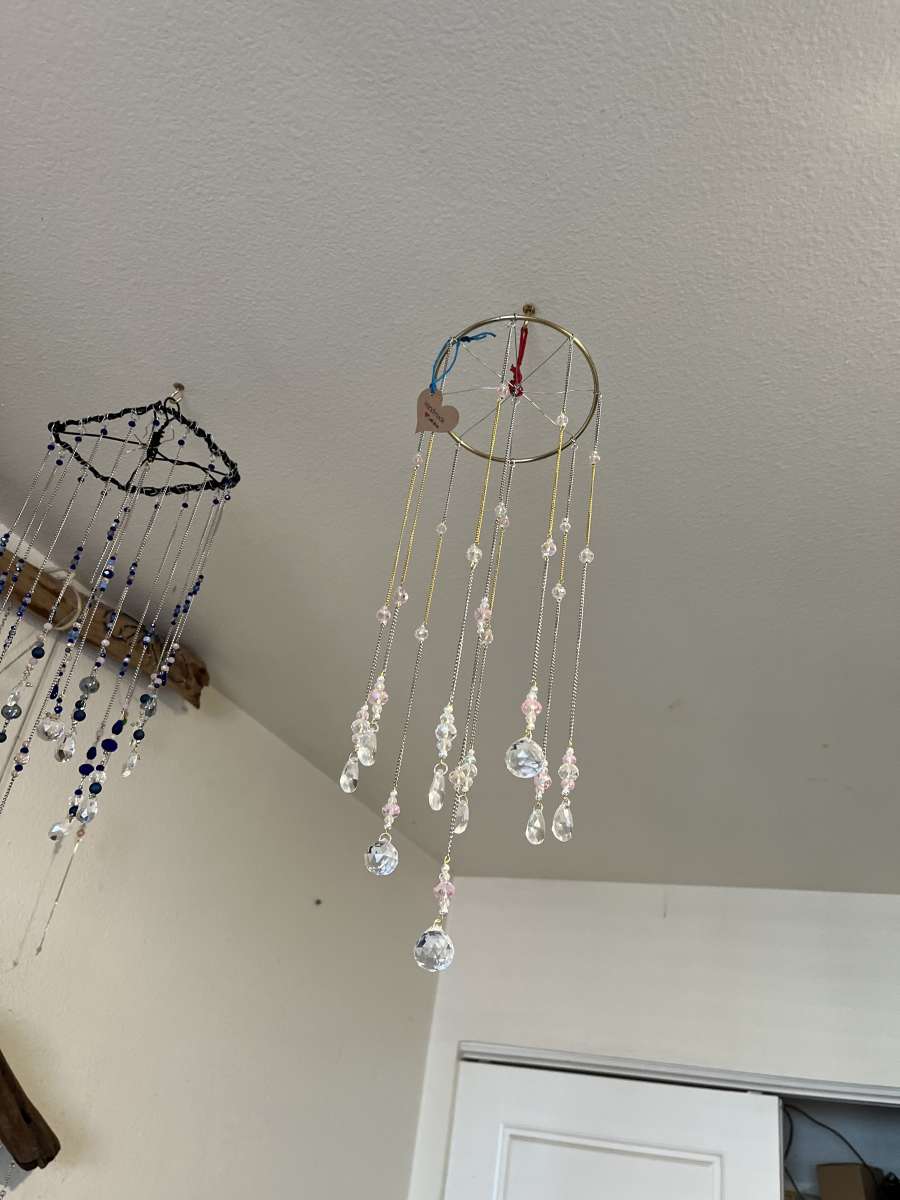 suncatchers and wall hangings crystal and glass beads