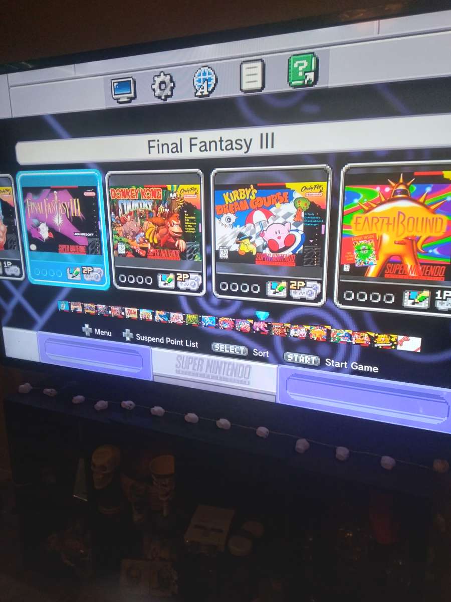 mini super nintendo with pre loaded games