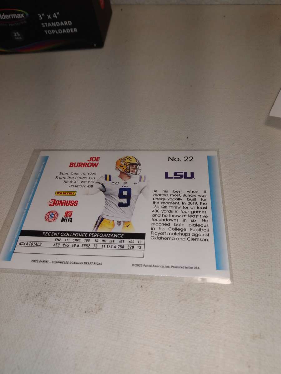 2022 donruss Joe Burrow