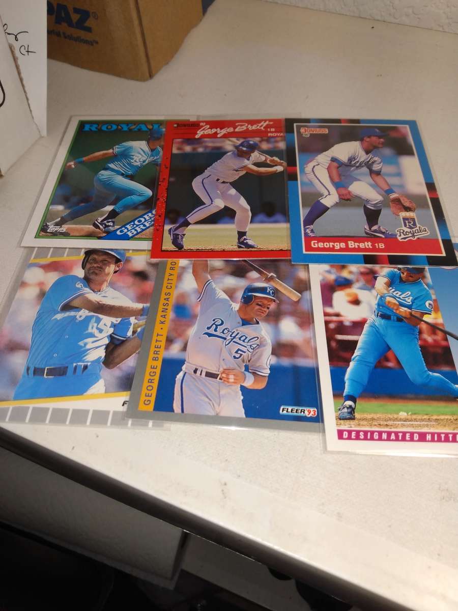 six card lot George Brett Hall of famer