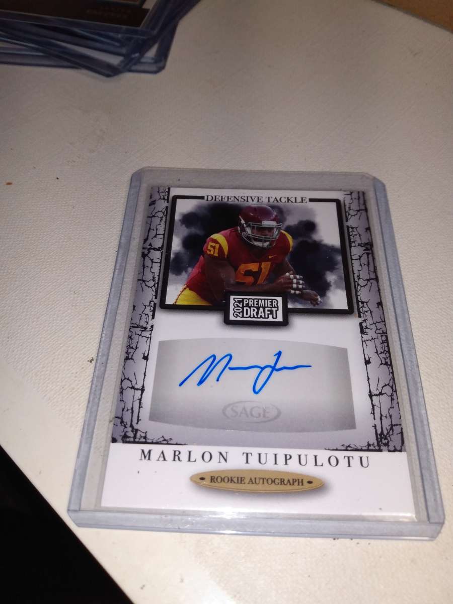 sage 2021 rookie card Marlon tuipulotu