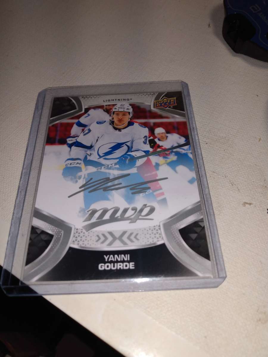 2022 MVP autograph upper Deck yanni gourds