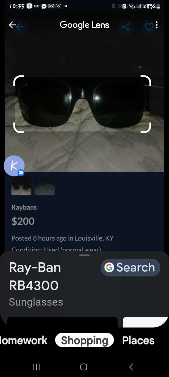 Black Rayban Sunglasses