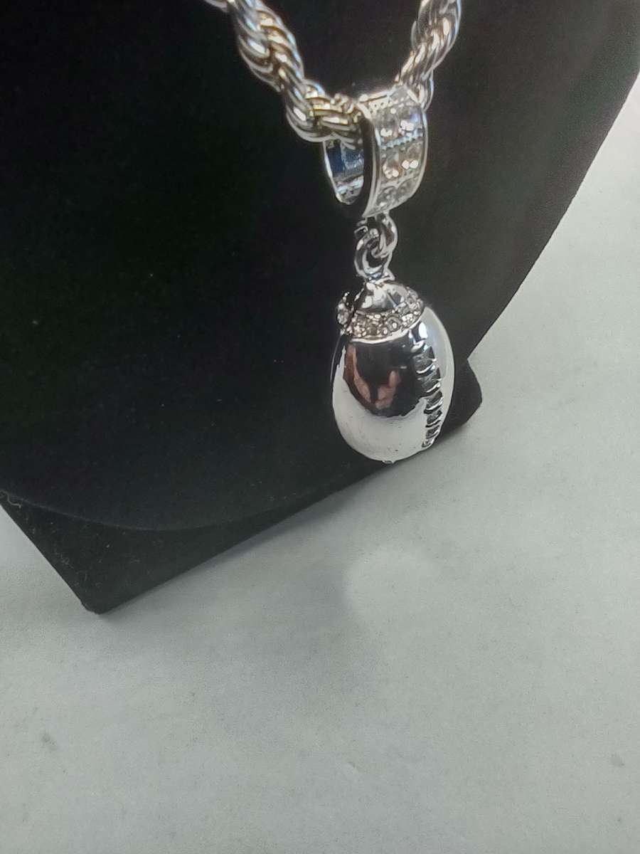 All American football necklace
