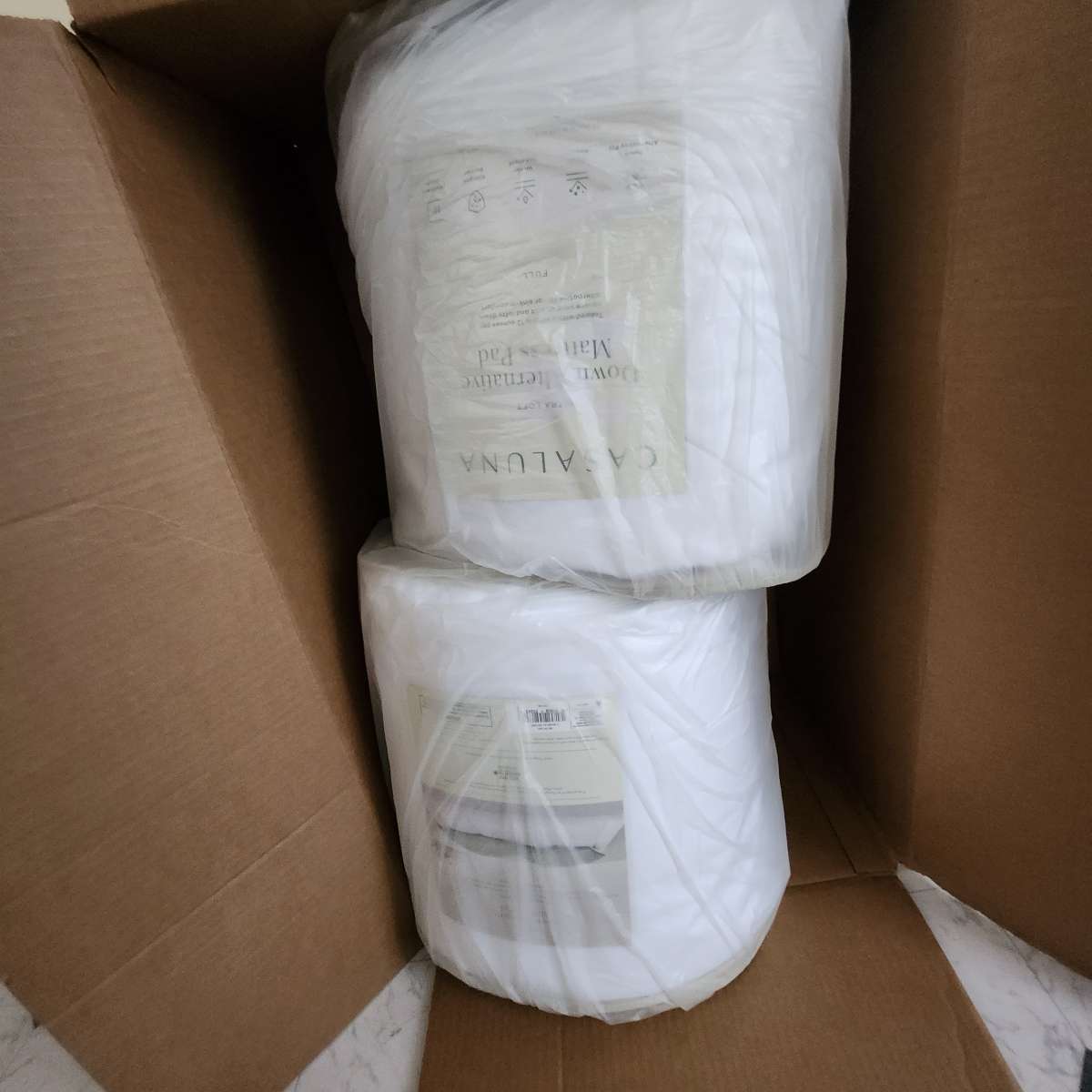 full Size down alternative mattress pad  2 available