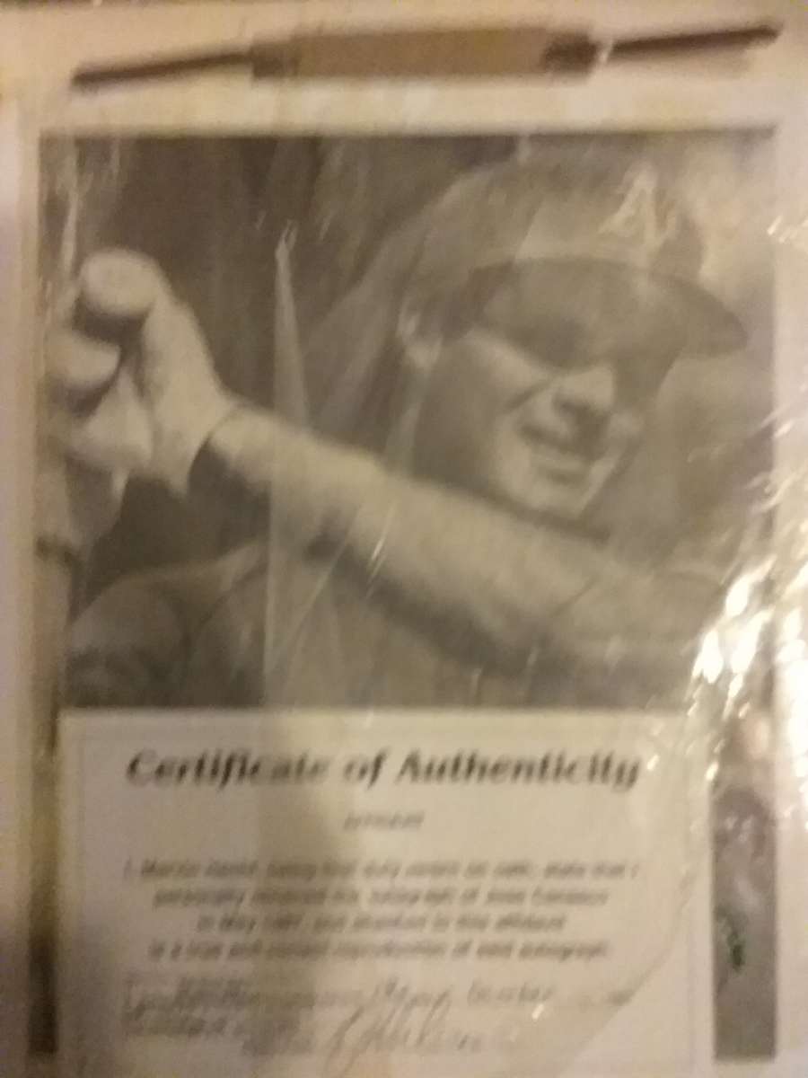 Jose Canseco autographed print