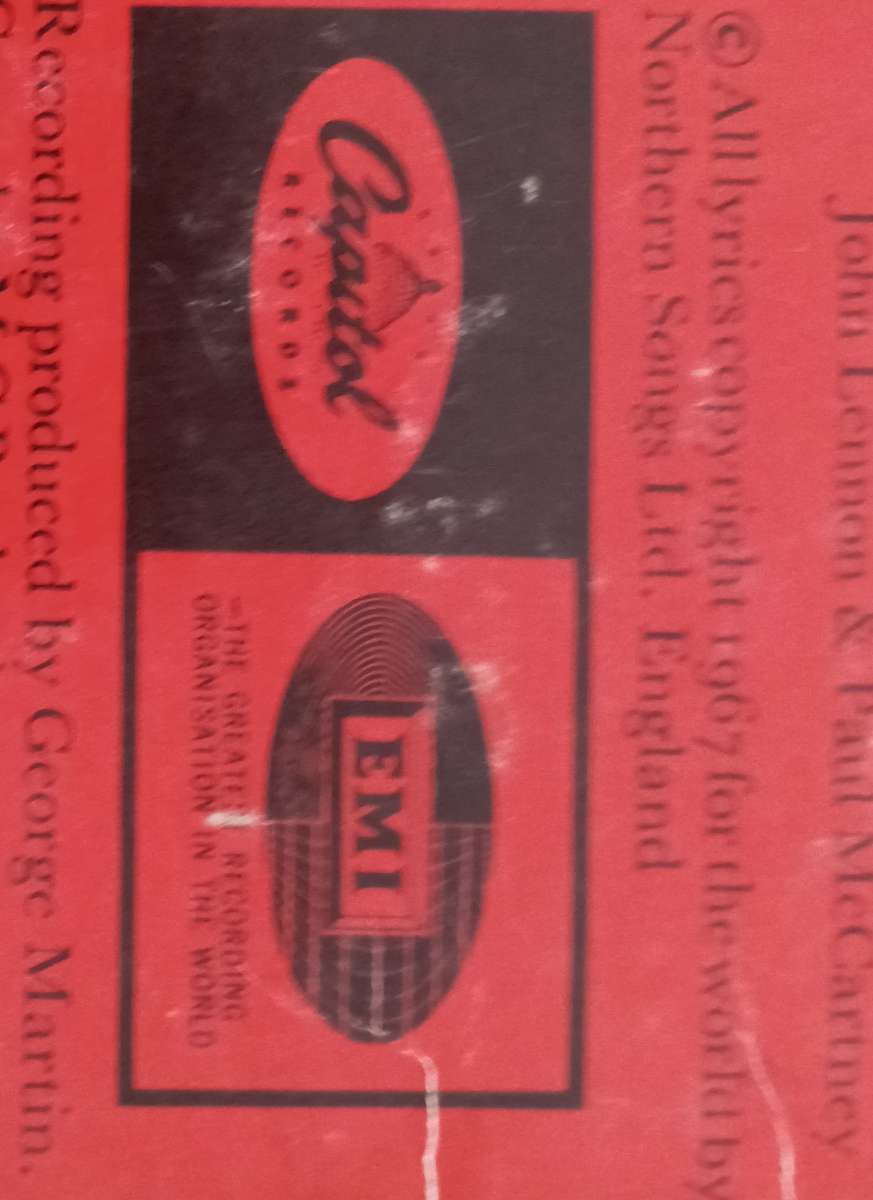 1967 Beatles Sergeant Peppers Lonely Hearts Club BandVinyl