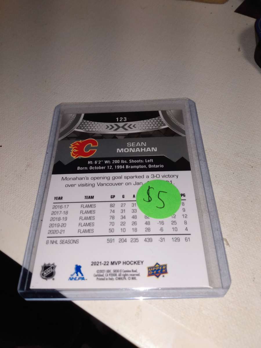 repeat after 2022 silver autograph Sean Monahan