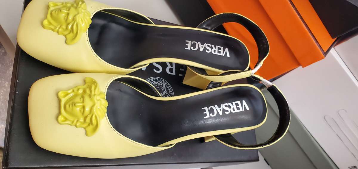 yellow green Versace