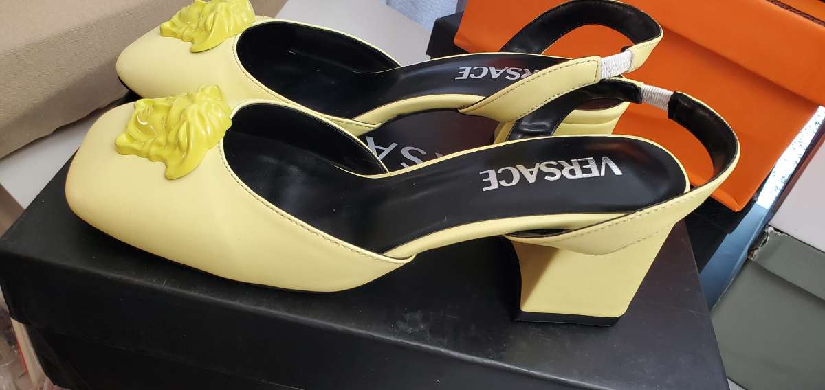 yellow green Versace