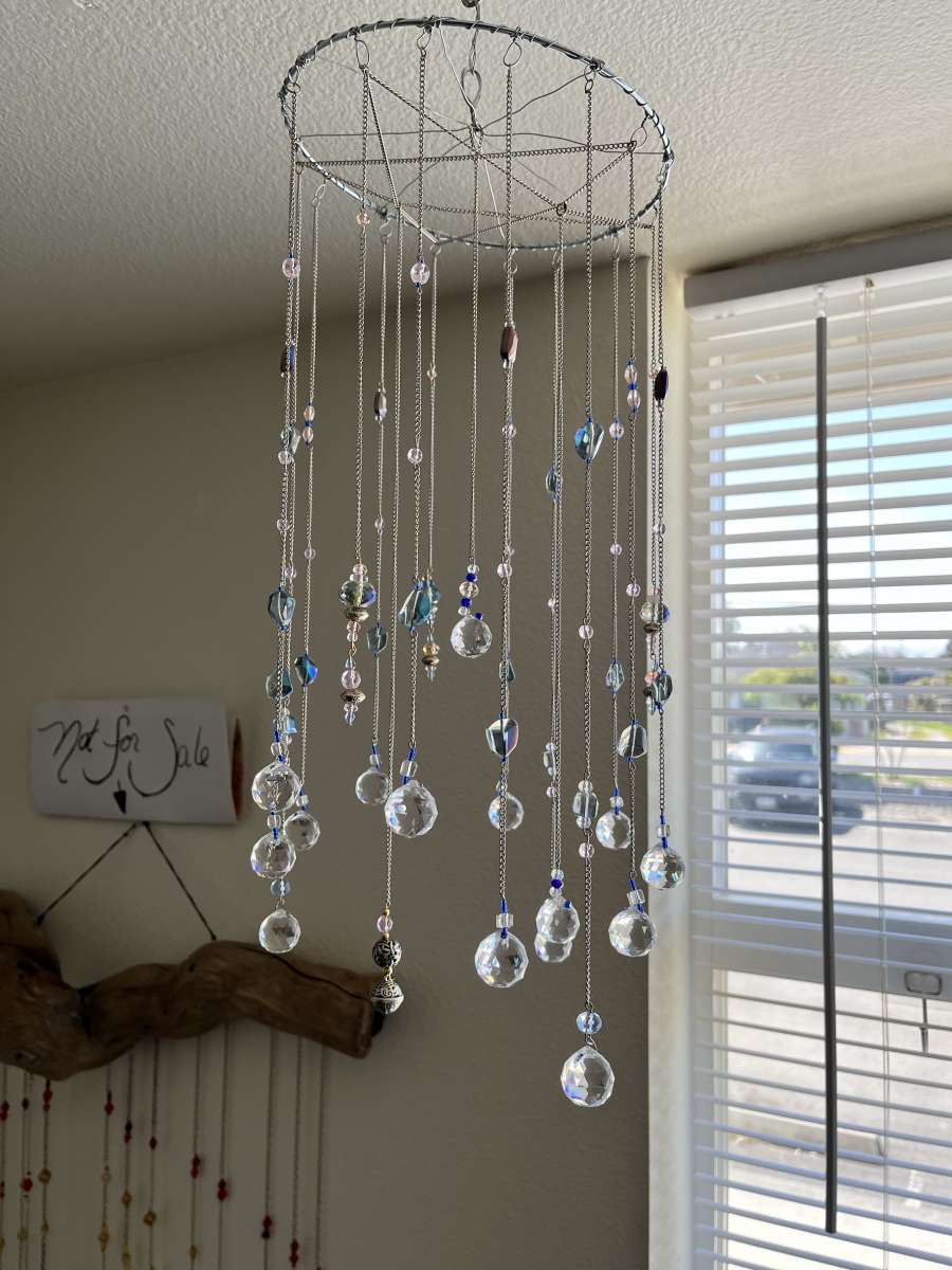 suncatchers and wall hangings crystal and glass beads