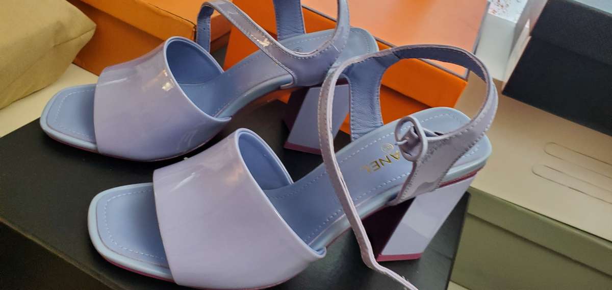 lavander heels shoes