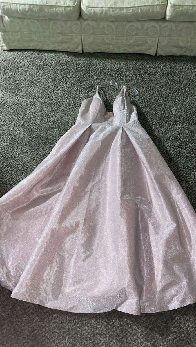 light pink prom dress