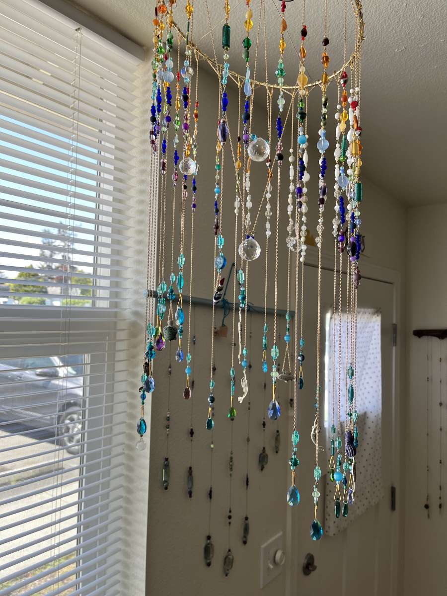 suncatchers and wall hangings crystal and glass beads