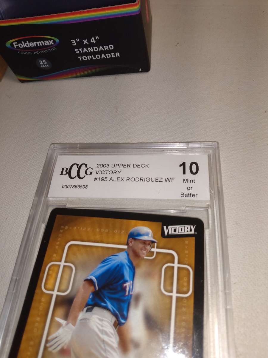 2003 upper Deck victory Alex Rodriguez bccg mint 10 grade