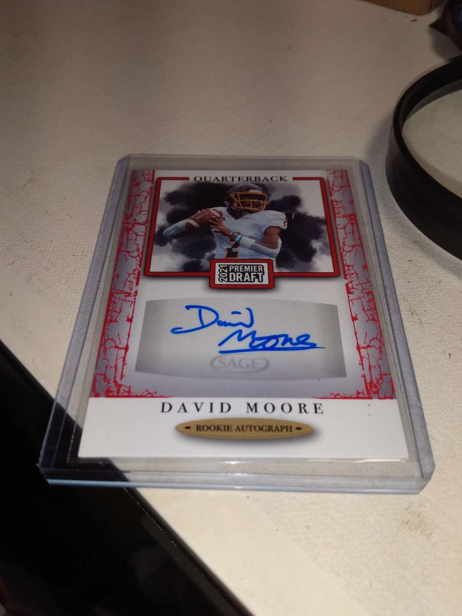 2021 premier draft autographed rookie David Moore