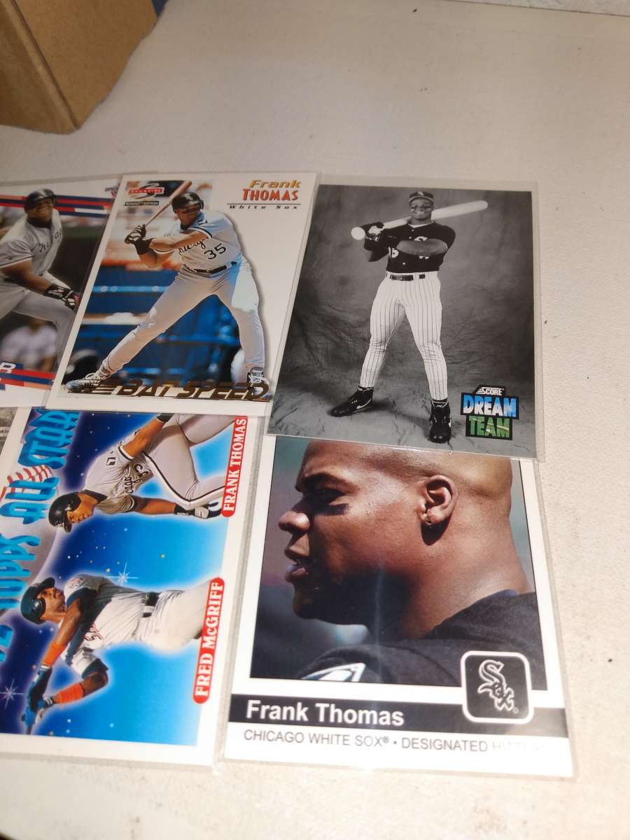 six cards Frank Thomas the Big hurt Hall of famer
