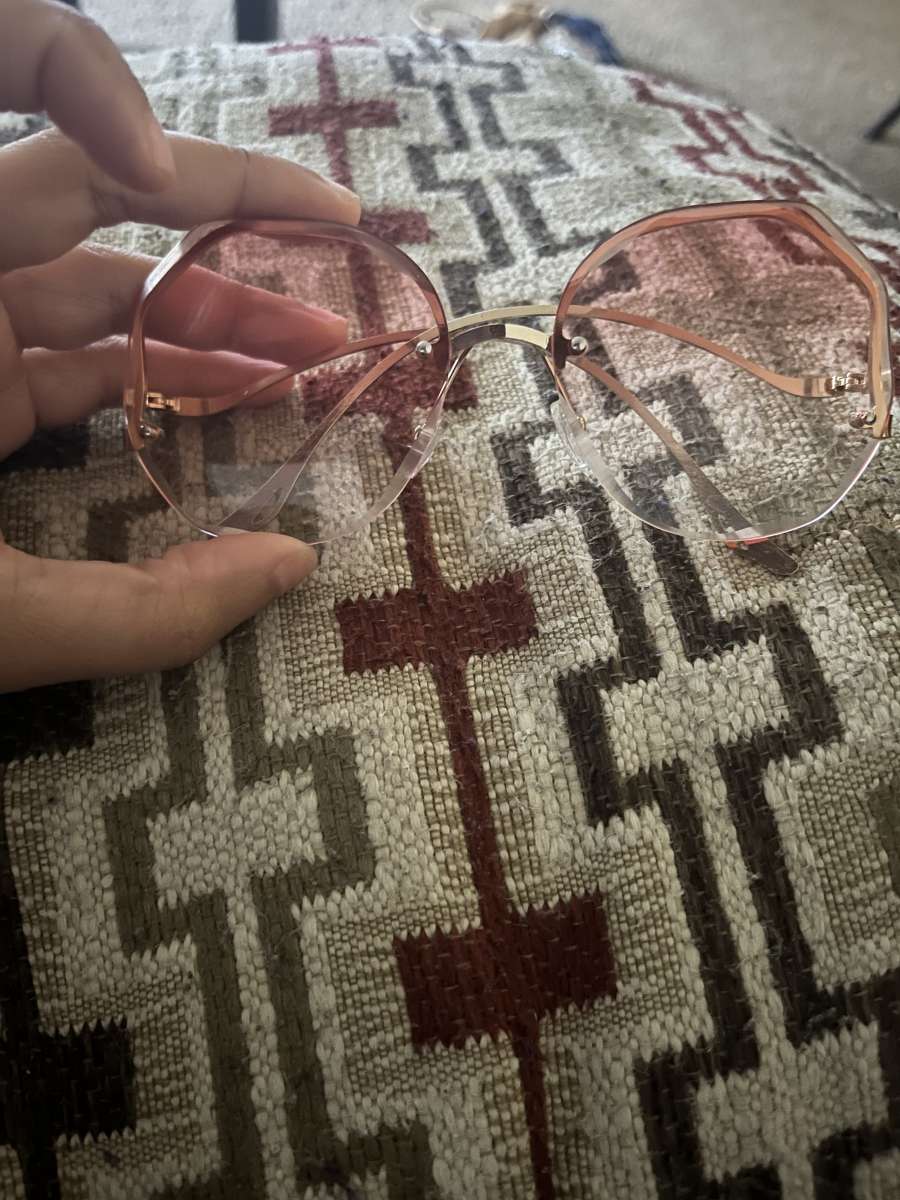 peach to pink sunglasses