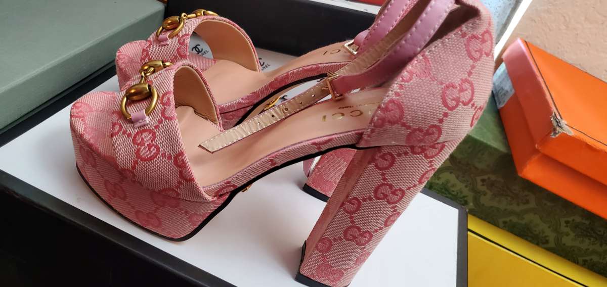 Pink GG heels