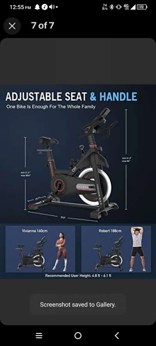 Chaoke Stationary Exercising Bike NEW