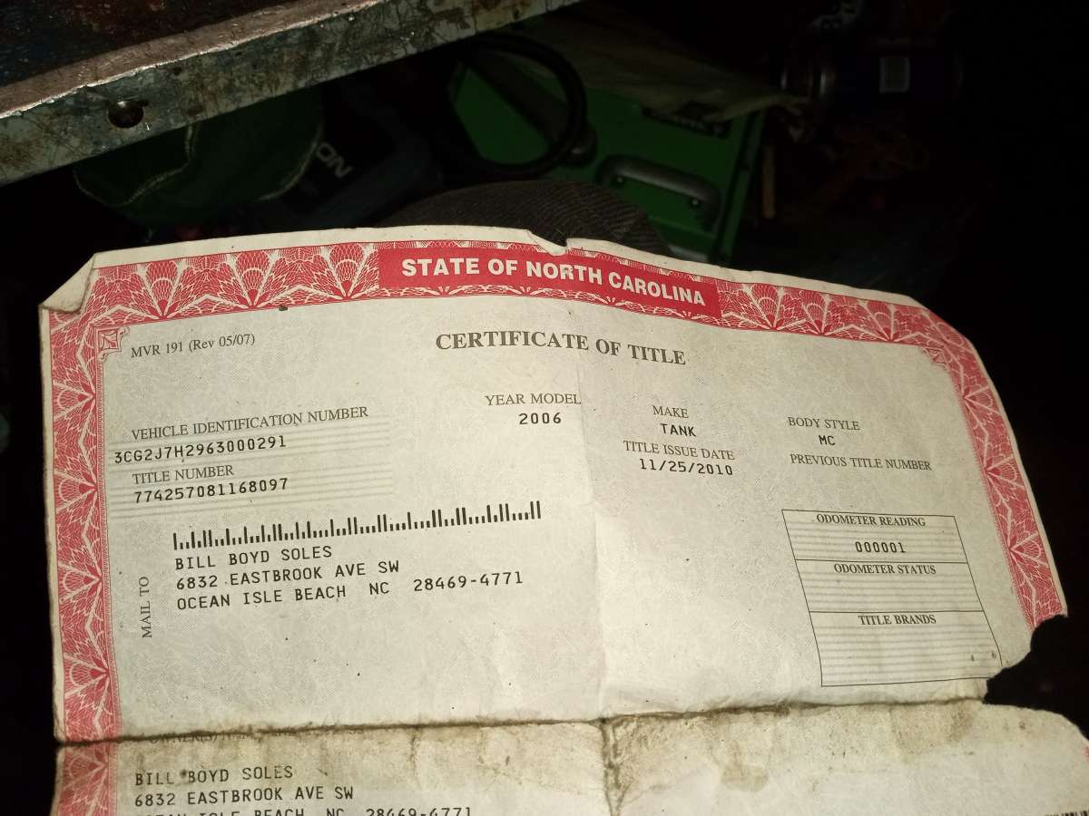 97 tank made by Harley its