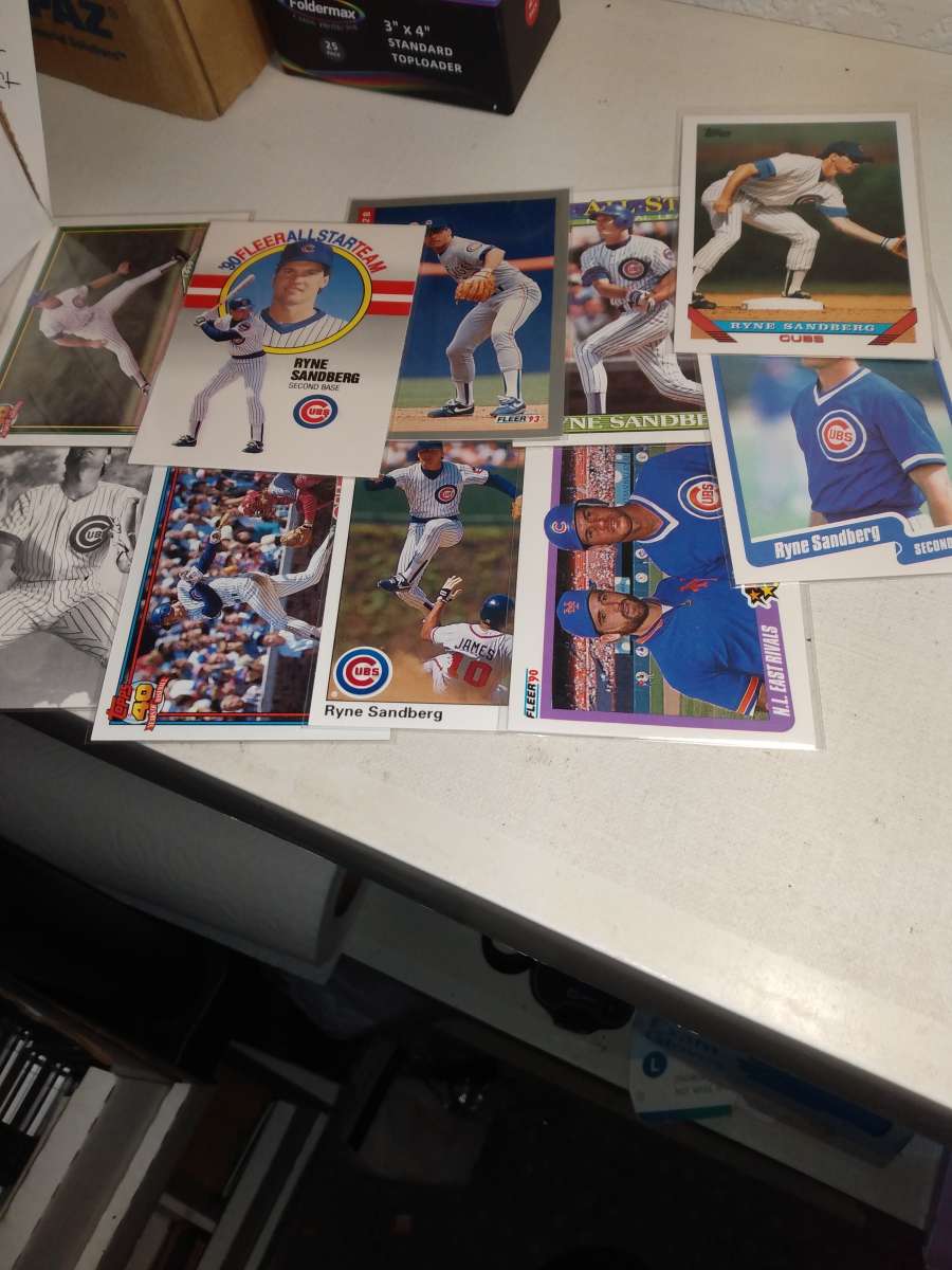 10 card lot Ryan Sandberg