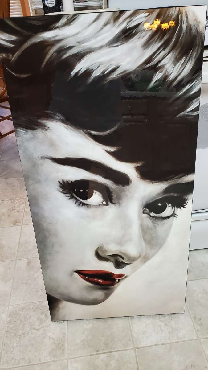 Audrey hepburn hanging wall art