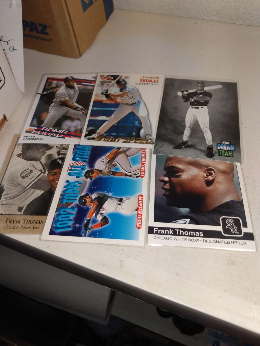 six cards Frank Thomas the Big hurt Hall of famer