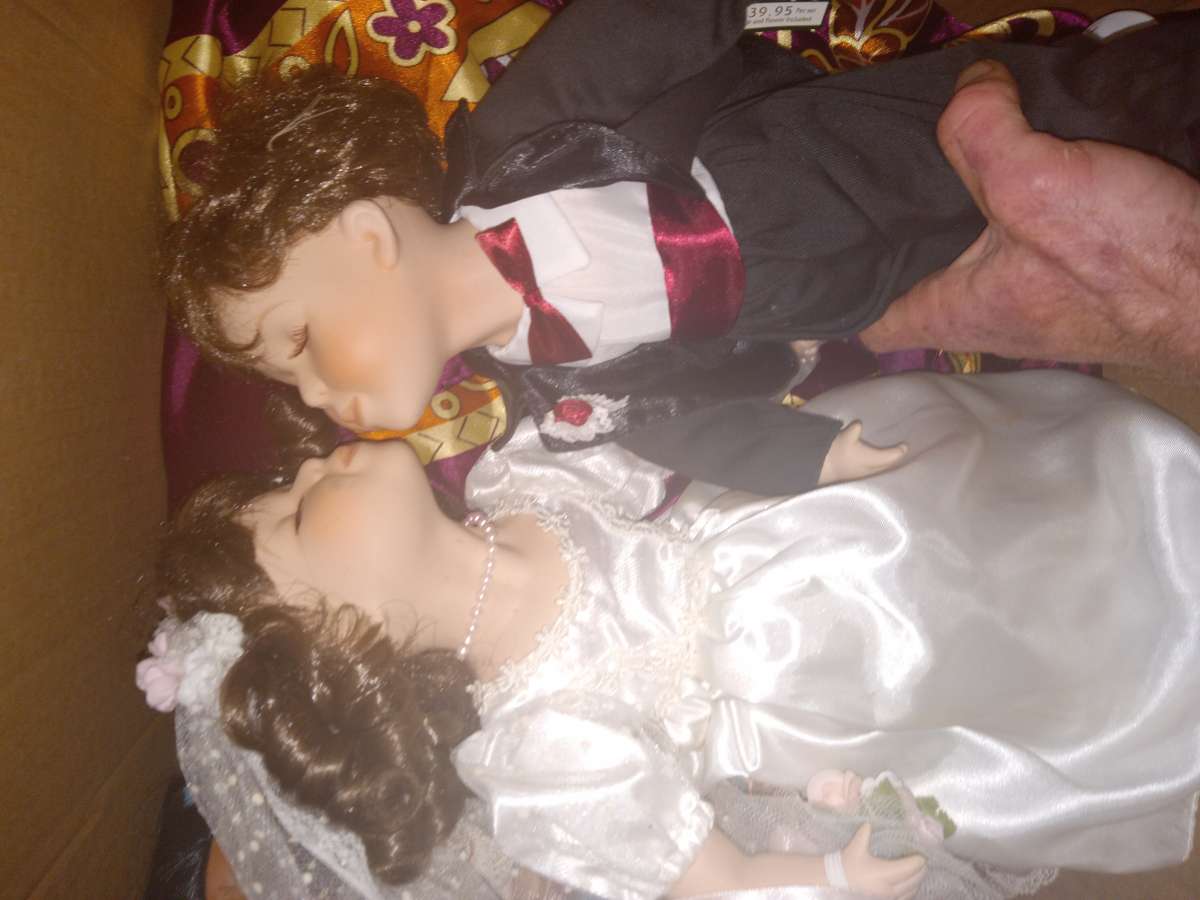 vintage authentic porcelain dolls