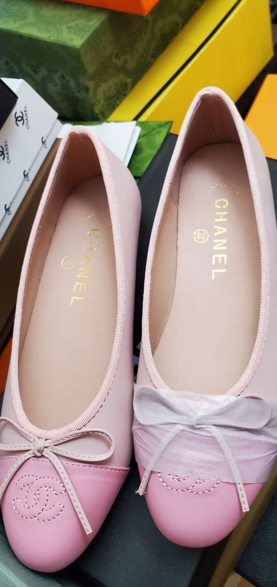Pink CC dull shoes