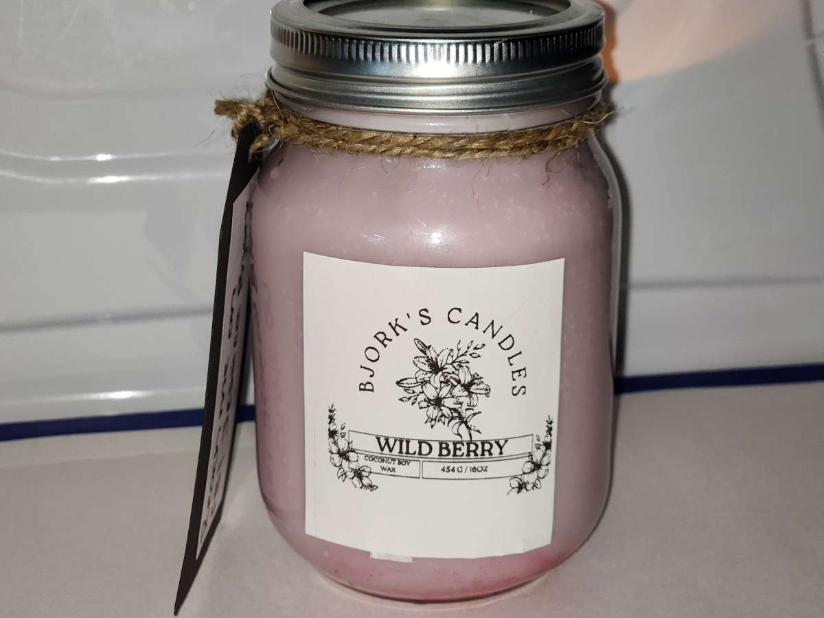 Handmade 16 oz Mason Jar Candle