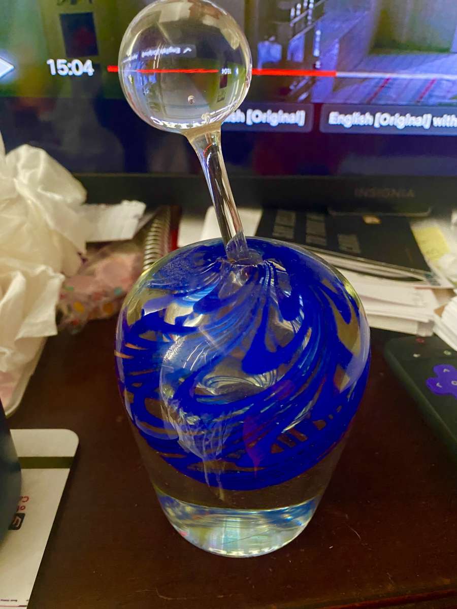 Beautiful hand blown Crystal