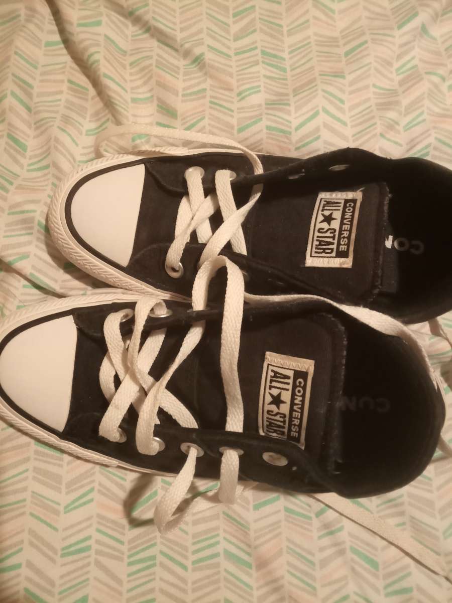 black and white converse