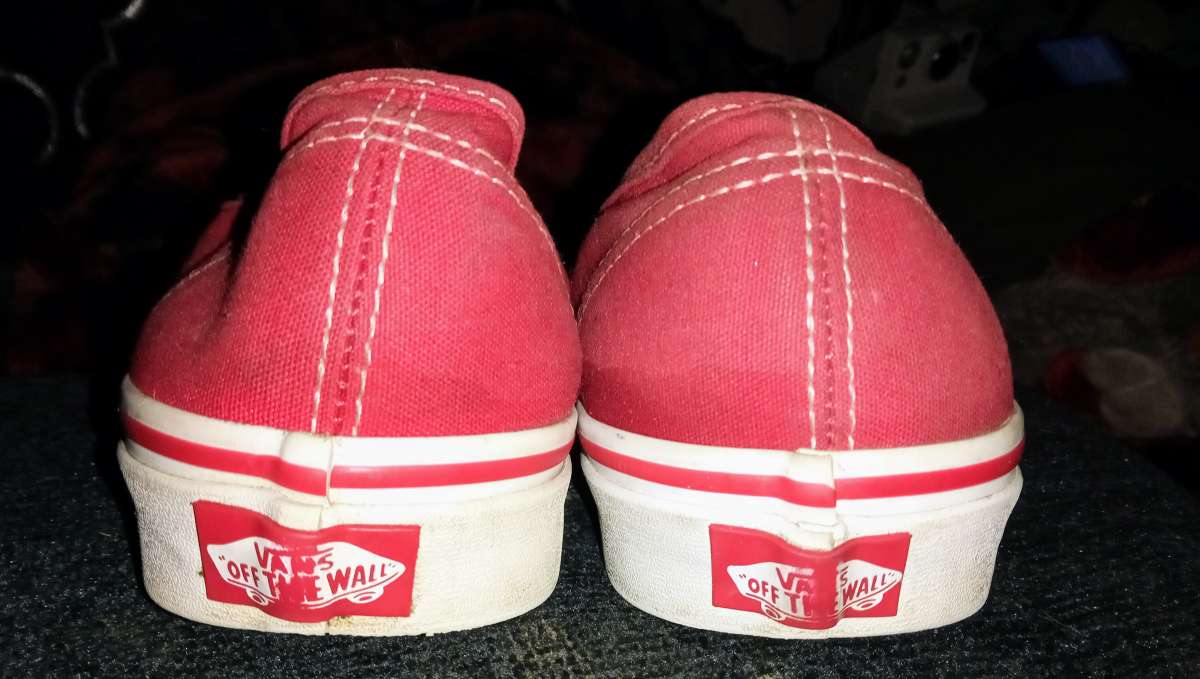 Vans Authentic off the wall carmine rose canvas shoes