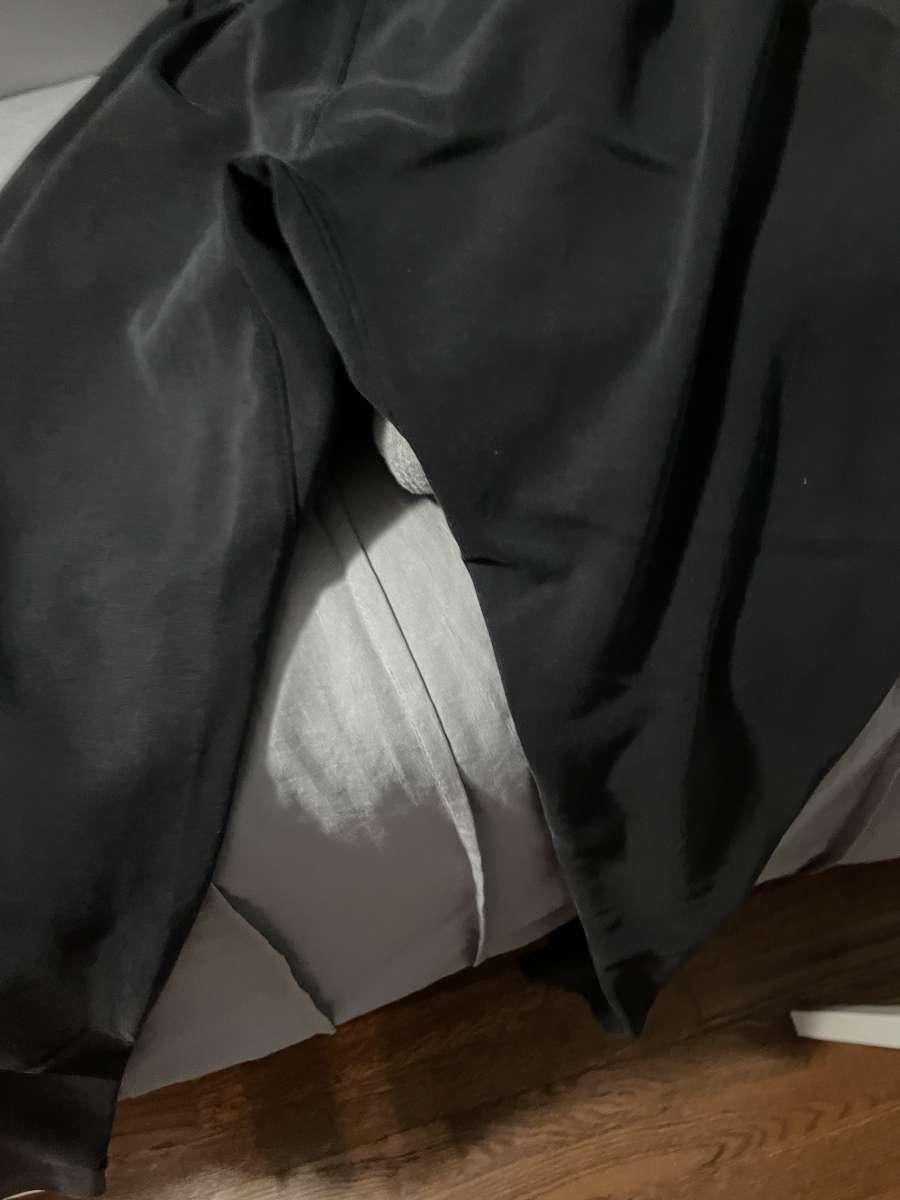 old navy black and white pants medium size