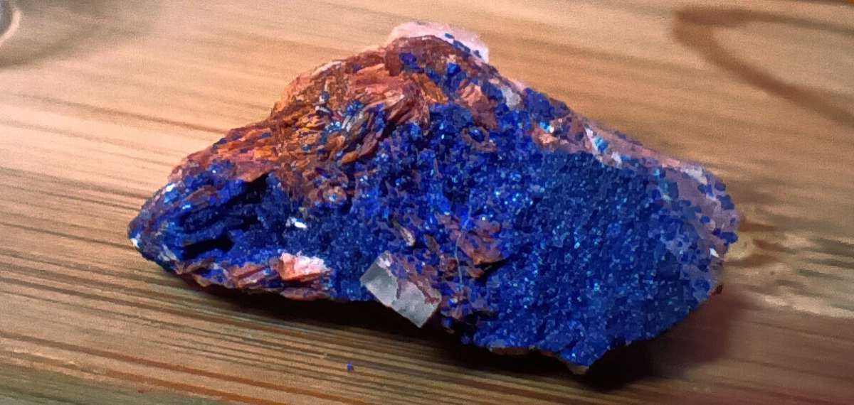 Thumbnail Azurite with Wulfenite
