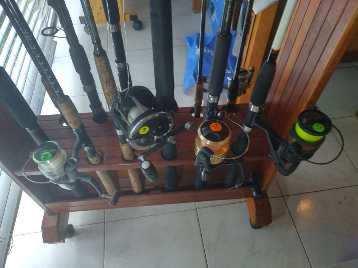 fishing rods and reels
