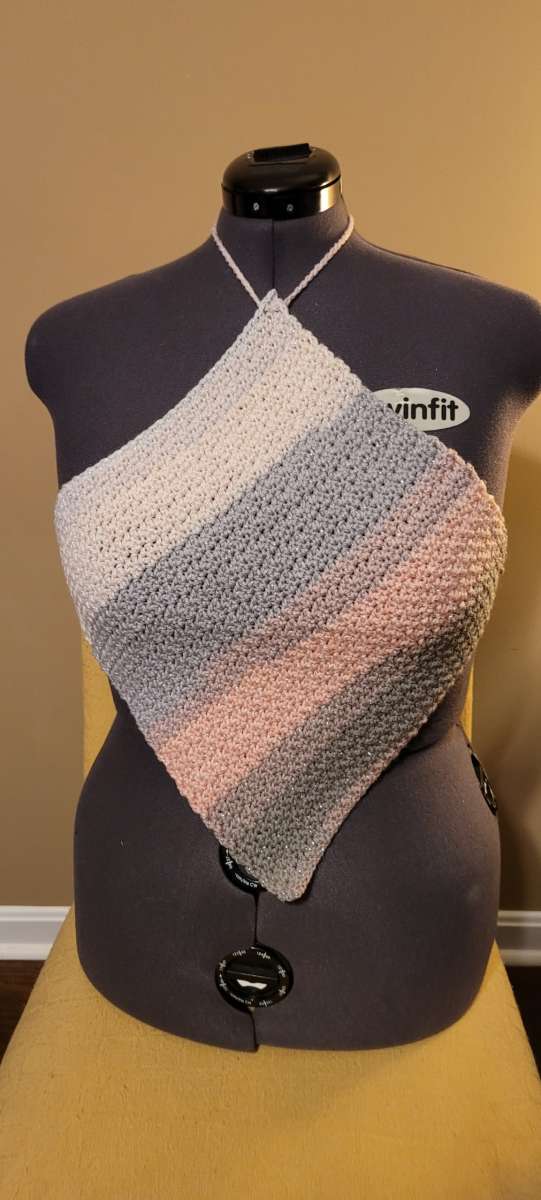 Custom Made Crochet Halter Tops and Bucket Hats