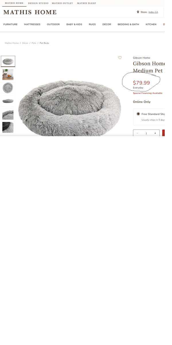 30 inches pet bed