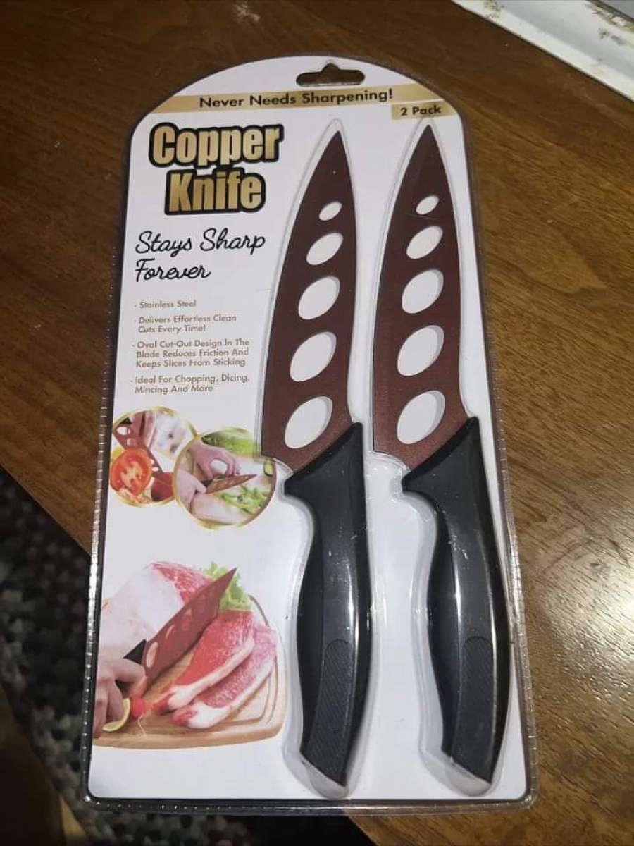 10 10 Copper Kitchen  2 PACK NEW Stays Sharp Forever Stainle